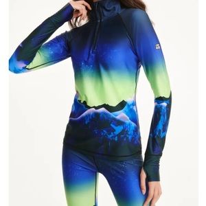 NWT - DKNY thermal set! Warm Under-layers, long sleeve 3/4 zip & 3/4 pants